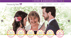 Desktop Screenshot of ceremoniesbysabina.com.au